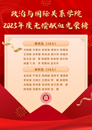 爱心传递！2023年度无偿献血光荣榜