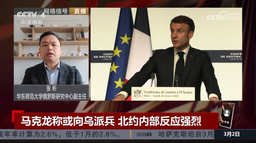 媒体视野｜公司俄罗斯研究中心副主任张昕接受CCTV-4采访 谈马克龙向乌派兵援助问题